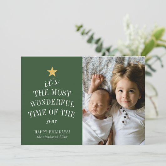 Het is de mooiste tijd van de feestdag kaart