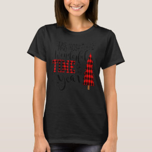 Het is de mooiste tijd van de gespleten jaarboom t-shirt
