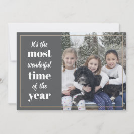 Het is de mooiste tijd van de jaarfoto feestdagenkaart