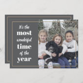 Het is de mooiste tijd van de jaarfoto feestdagenkaart (Voorkant / Achterkant)