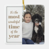 Het is de mooiste tijd van de jaarfoto keramisch ornament (Voorkant)