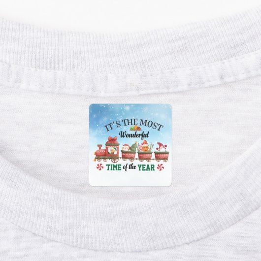 Het is de mooiste tijd van de jaarlabels labels (Aangebracht)