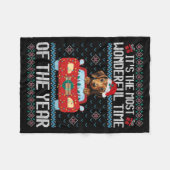 Het is de mooiste tijd van de tijd fleece deken (Voorkant (Horizontaal))