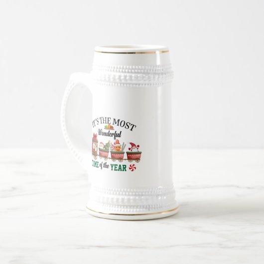 Het is de mooiste tijd van het jaar bierpul (Voorkant links)