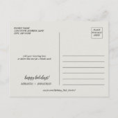 Het is de mooiste tijd van het jaar bos feestdagenkaart (Achterkant)