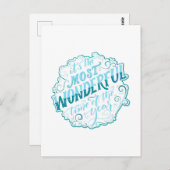 Het is de mooiste tijd van het Jaar Briefkaart (Voorkant / Achterkant)