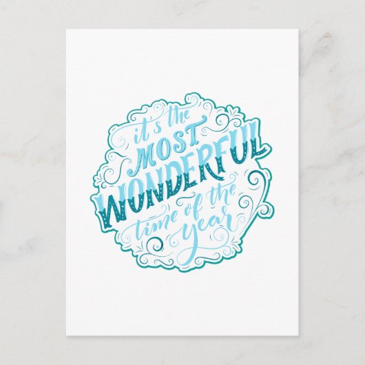 Het is de mooiste tijd van het Jaar Briefkaart (Voorkant)