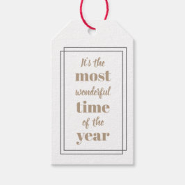 Het is de mooiste tijd van het jaar cadeaulabel