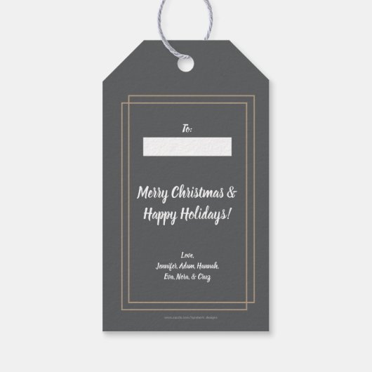 Het is de mooiste tijd van het jaar cadeaulabel (Achterkant)