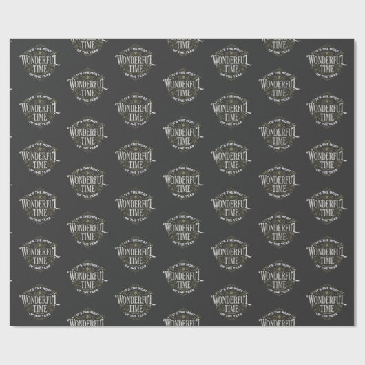 Het is de mooiste tijd van het jaar cadeaupapier (Vlak)