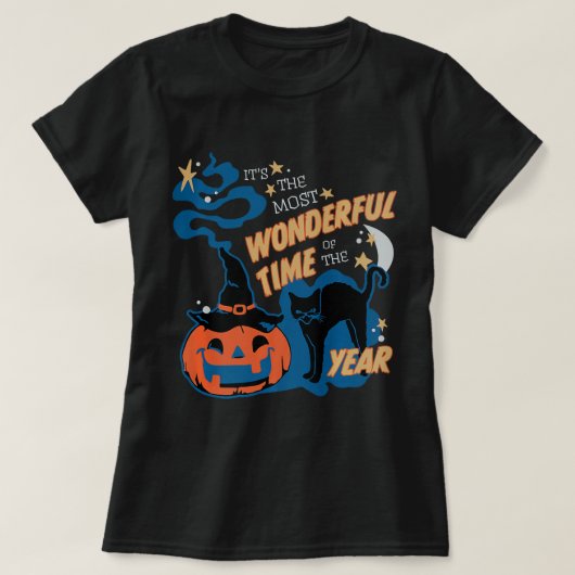 Het is de mooiste tijd van het jaar Cat T-shirt (Design voorkant)