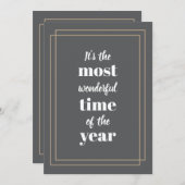 Het is de mooiste tijd van het jaar Deco Feestdagenkaart (Voorkant / Achterkant)