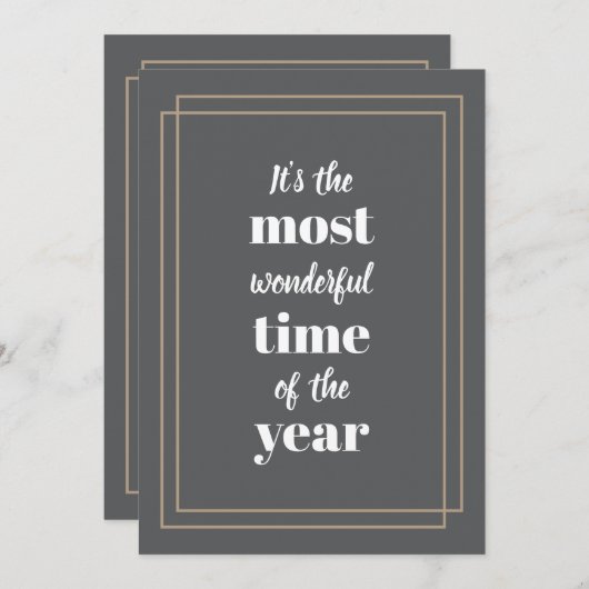 Het is de mooiste tijd van het jaar Deco Feestdagenkaart (Voorkant / Achterkant)