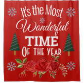 Het is de mooiste tijd van het Jaar Douchegordijn (Voorkant)