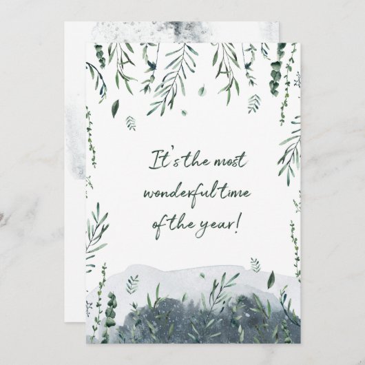 Het is de mooiste tijd van het jaar feestdagenkaart (Voorkant / Achterkant)