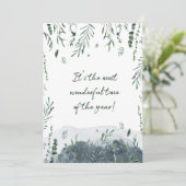 Het is de mooiste tijd van het jaar feestdagenkaart (Staand voorkant)