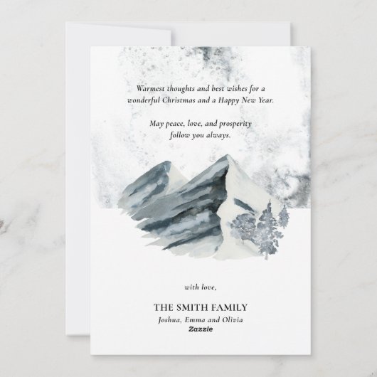 Het is de mooiste tijd van het jaar feestdagenkaart (Achterkant)