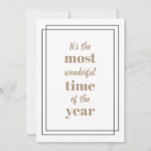 Het is de mooiste tijd van het jaar feestdagenkaart (Voorkant)