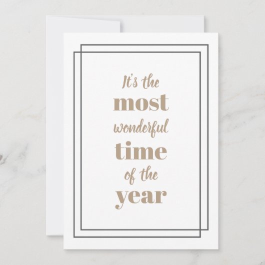 Het is de mooiste tijd van het jaar feestdagenkaart (Voorkant)