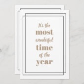 Het is de mooiste tijd van het jaar feestdagenkaart (Voorkant / Achterkant)