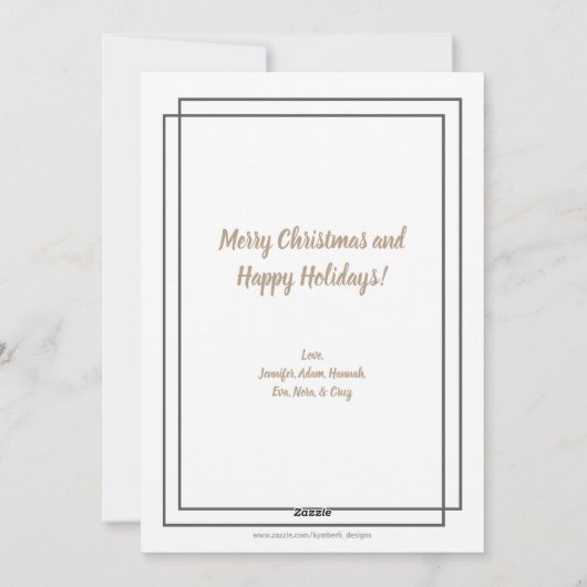 Het is de mooiste tijd van het jaar feestdagenkaart (Achterkant)