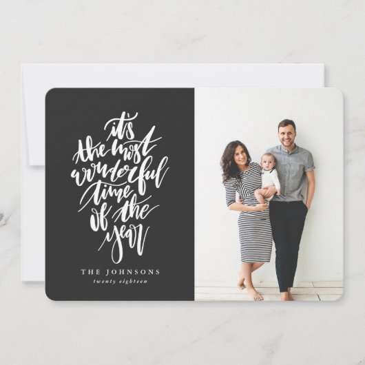 Het is de mooiste tijd van het jaar feestdagenkaart (Voorkant)