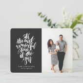 Het is de mooiste tijd van het jaar feestdagenkaart (Staand voorkant)