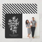 Het is de mooiste tijd van het jaar feestdagenkaart (Voorkant / Achterkant)