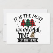 Het is de mooiste tijd van het jaar feestdagenkaart (Voorkant)