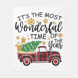 Het is de mooiste tijd van het jaar fleece deken