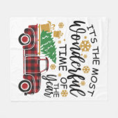 Het is de mooiste tijd van het jaar fleece deken (Voorkant (Horizontaal))