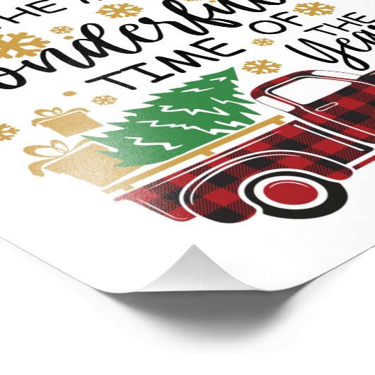 Het is de mooiste tijd van het jaar foto afdruk (Hoek)