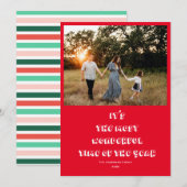 Het is de mooiste tijd van het jaar foto feestdagenkaart (Voorkant / Achterkant)