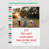 Het is de mooiste tijd van het jaar foto feestdagenkaart (Voorkant / Achterkant)