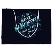 Het is de mooiste tijd van het jaar groot cadeauzakje (Achterkant)