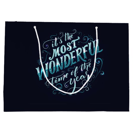 Het is de mooiste tijd van het jaar groot cadeauzakje (Achterkant)