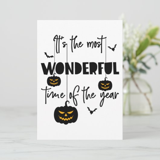 Het is de mooiste tijd van het jaar Halloween Bedankkaart (Staand voorkant)