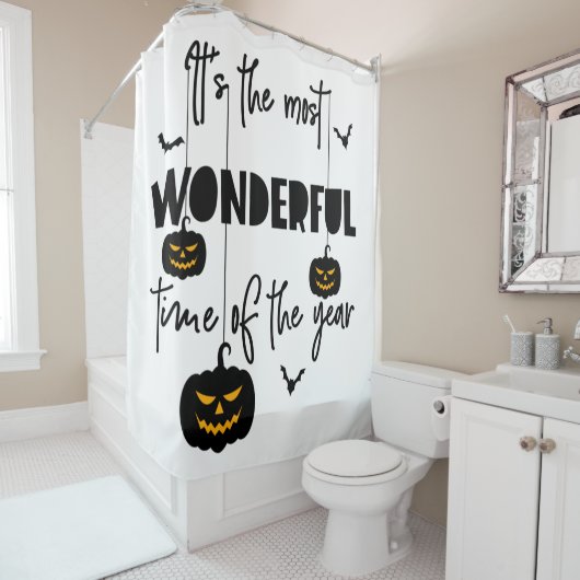 Het is de mooiste tijd van het jaar Halloween Douchegordijn (In situ)