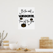 Het is de mooiste tijd van het jaar Halloween Poster (Keuken)