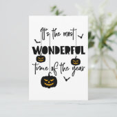 Het is de mooiste tijd van het jaar Halloween RSVP Kaartje (Staand voorkant)