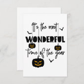 Het is de mooiste tijd van het jaar Halloween RSVP Kaartje (Voorkant / Achterkant)