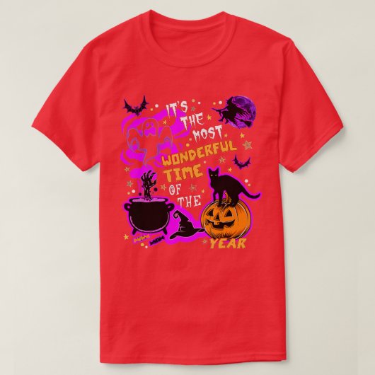 Het is de mooiste tijd van het jaar Halloween T-shirt (Design voorkant)