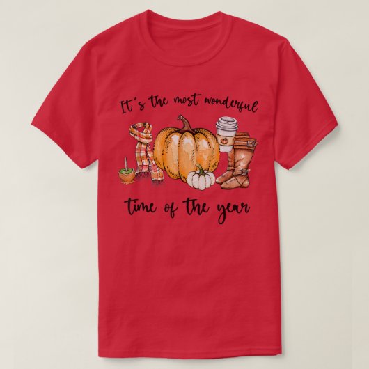 Het is de mooiste tijd van het jaar Herfst Autum T-shirt (Design voorkant)
