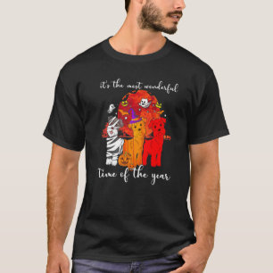 Het is de mooiste tijd van het jaar hond Hallo T-shirt