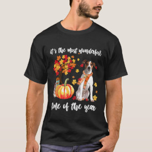 het is de mooiste tijd van het jaar Jack Russe T-shirt