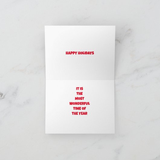 *HET IS DE MOOISTE TIJD VAN HET JAAR* KAART (Binnen)