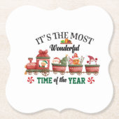 Het is de mooiste tijd van het jaar kartonnen onderzetters (Voorkant)