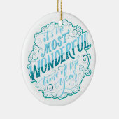 Het is de mooiste tijd van het Jaar Keramisch Ornament (Rechts)
