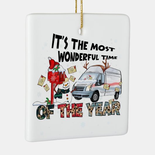 Het is de mooiste tijd van het Jaar Keramisch Ornament (Rechts)