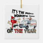 Het is de mooiste tijd van het Jaar Keramisch Ornament (Achterkant)